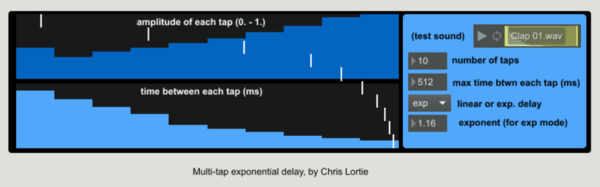 Multitap Delay Main GUI